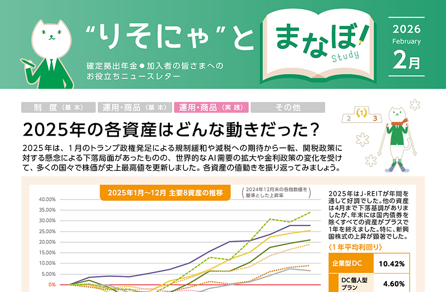 2025年の各資産はどんな動きだった？