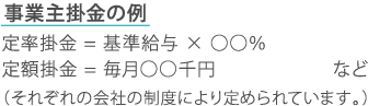事業主掛金の例