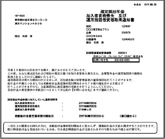 確定拠出年金加入者資格喪失及び運用指図者資格喪失取得通知書